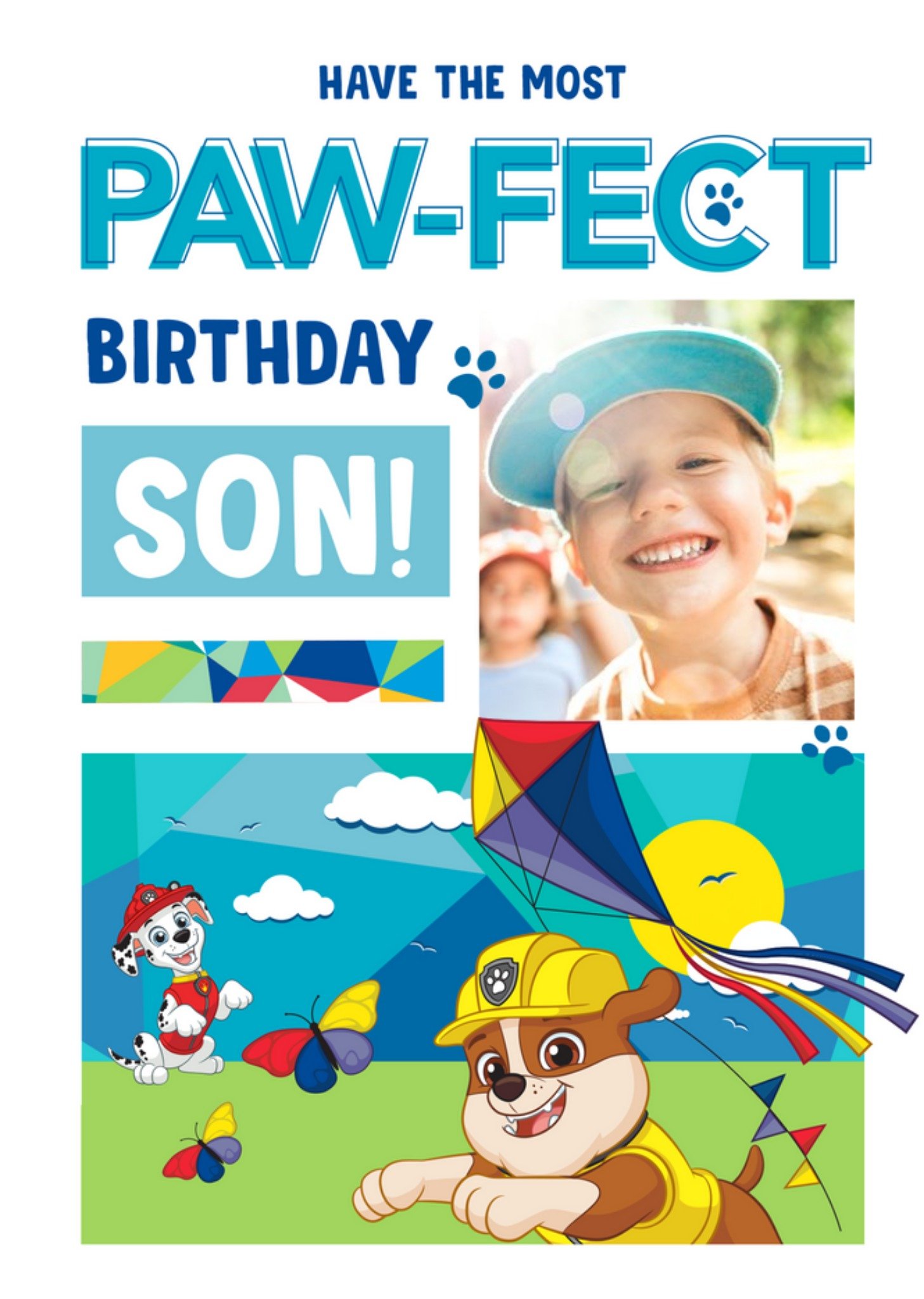 Paw Patrol Marshall And Rubble Pawfect Birthday Card, Large