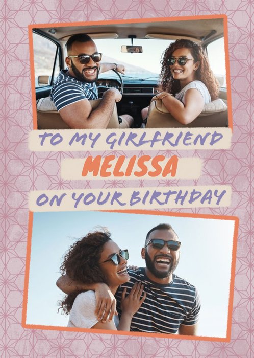 V&A Japanese Print Photo Upload Girlfriend Birthday Card