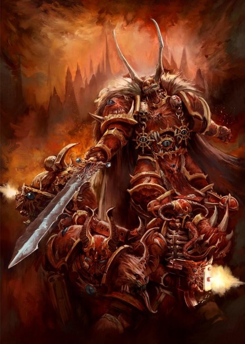 Warhammer Crimson Slaughter Chapter Chaos Space Marine Card