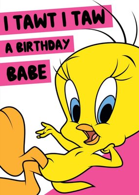Looney Tunes Tweety Bird Birthday Card