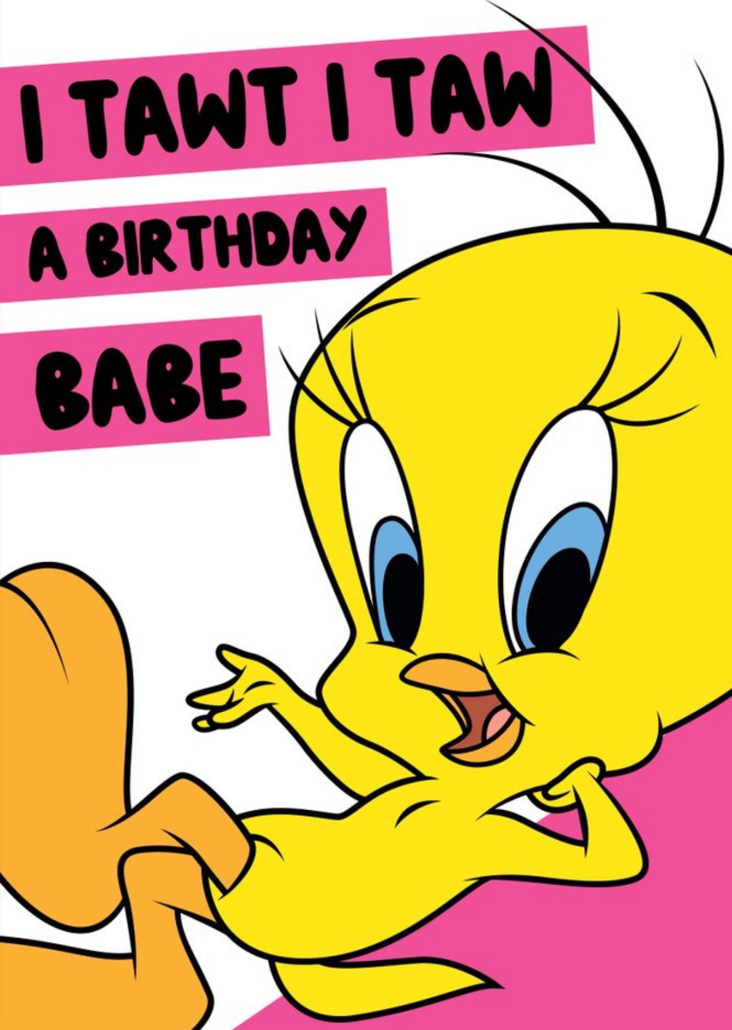 Moonpig Looney Tunes Tweety Bird Birthday Card, Large
