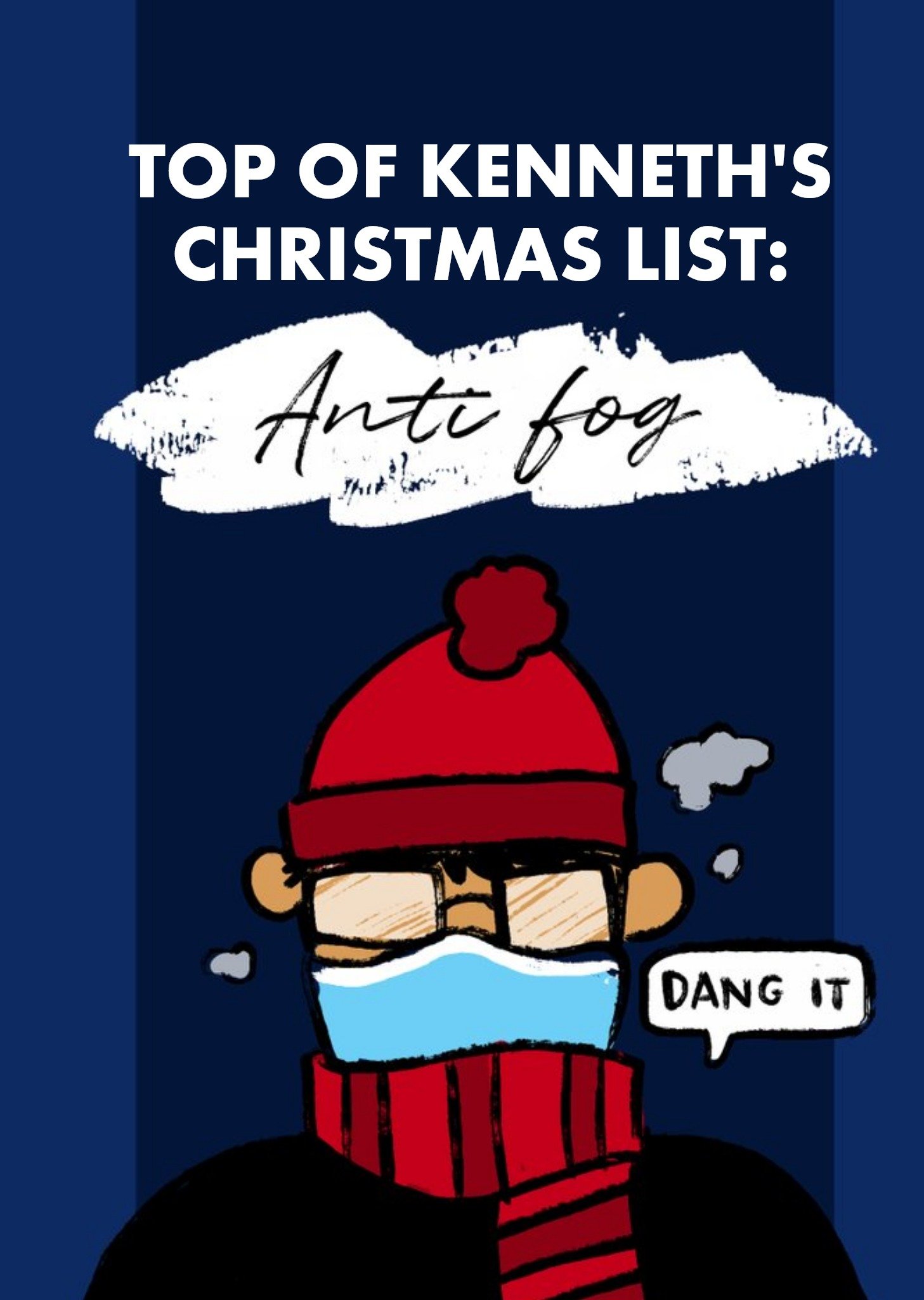 Moonpig Anit Fog Dang It Funny Christmas Card Ecard