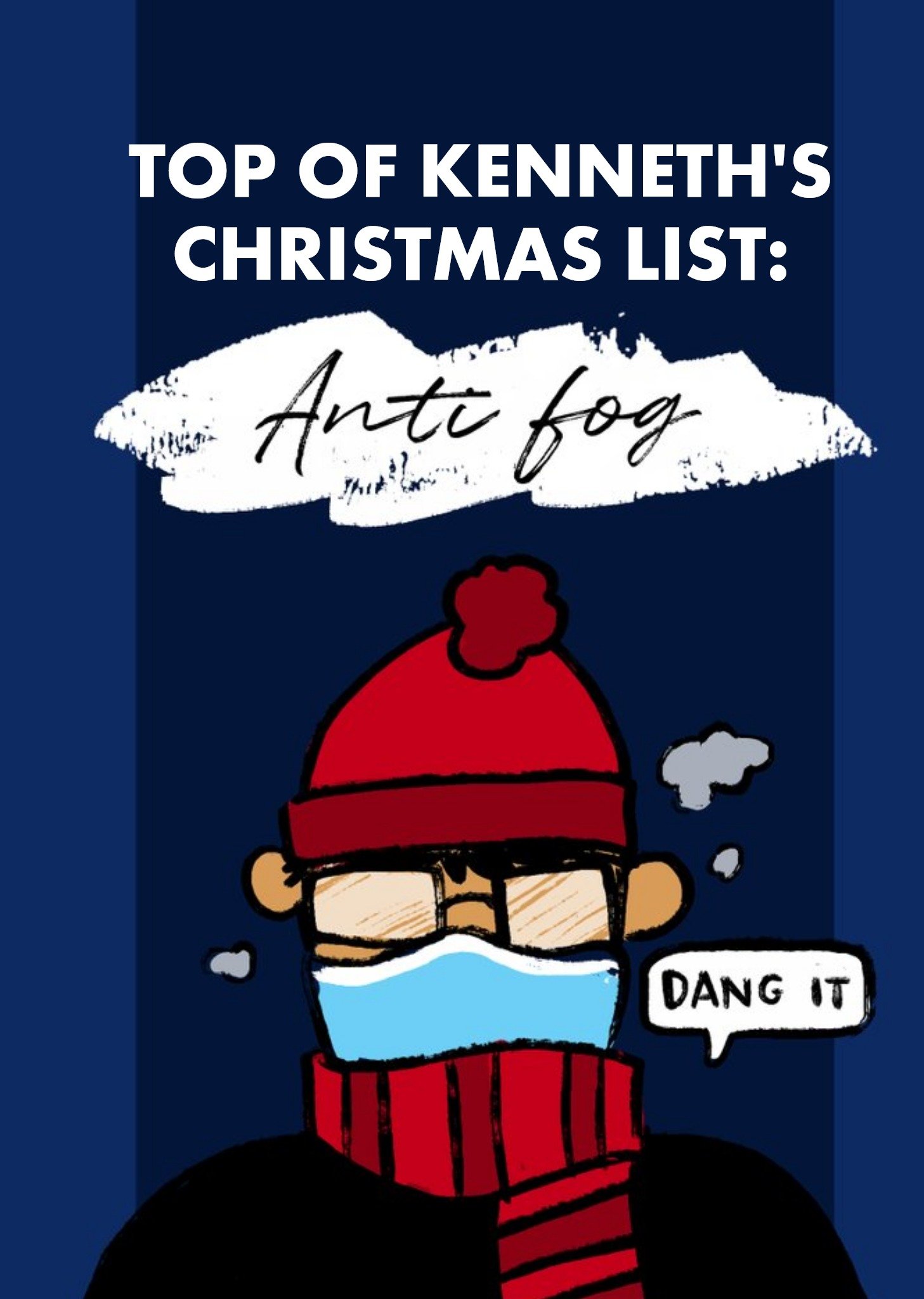 Anit Fog Dang It Funny Christmas Card Ecard