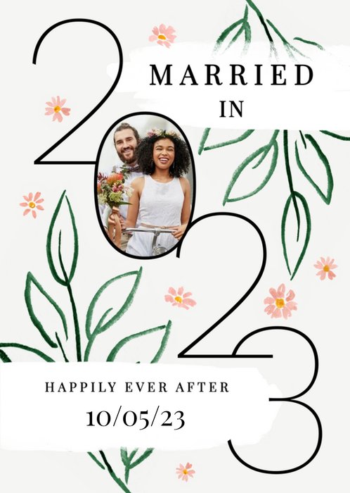 Married In 2023 Photo Upload Wedding Card