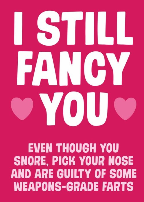 Typographic Fancy You Valentines Day Card