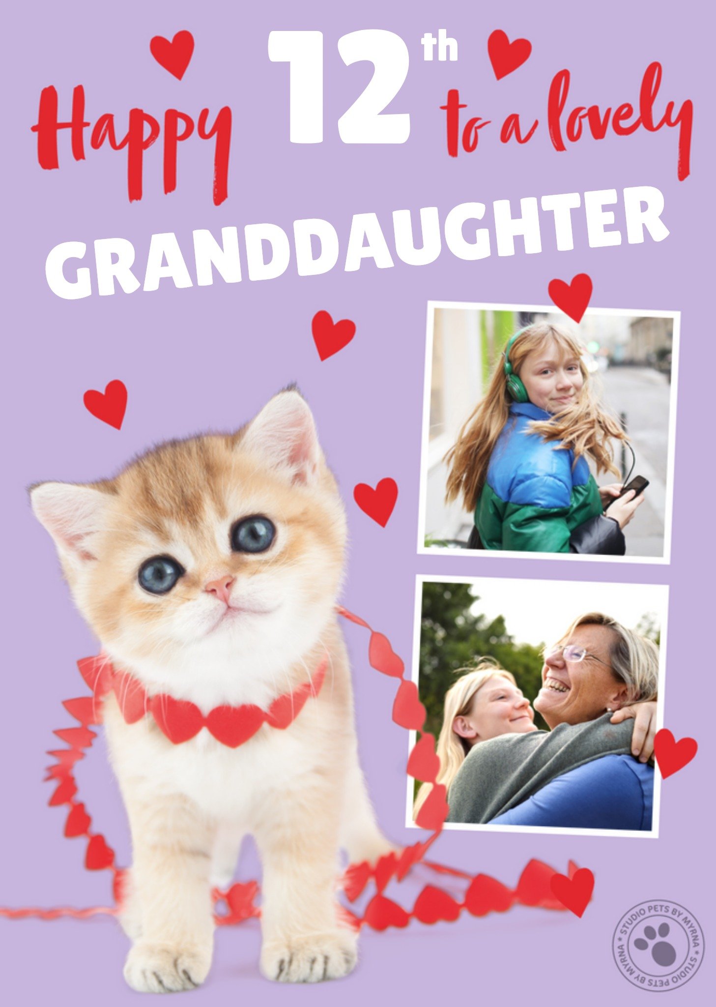 Studio Pets Lovely Photo Upload Birthday Card Ecard