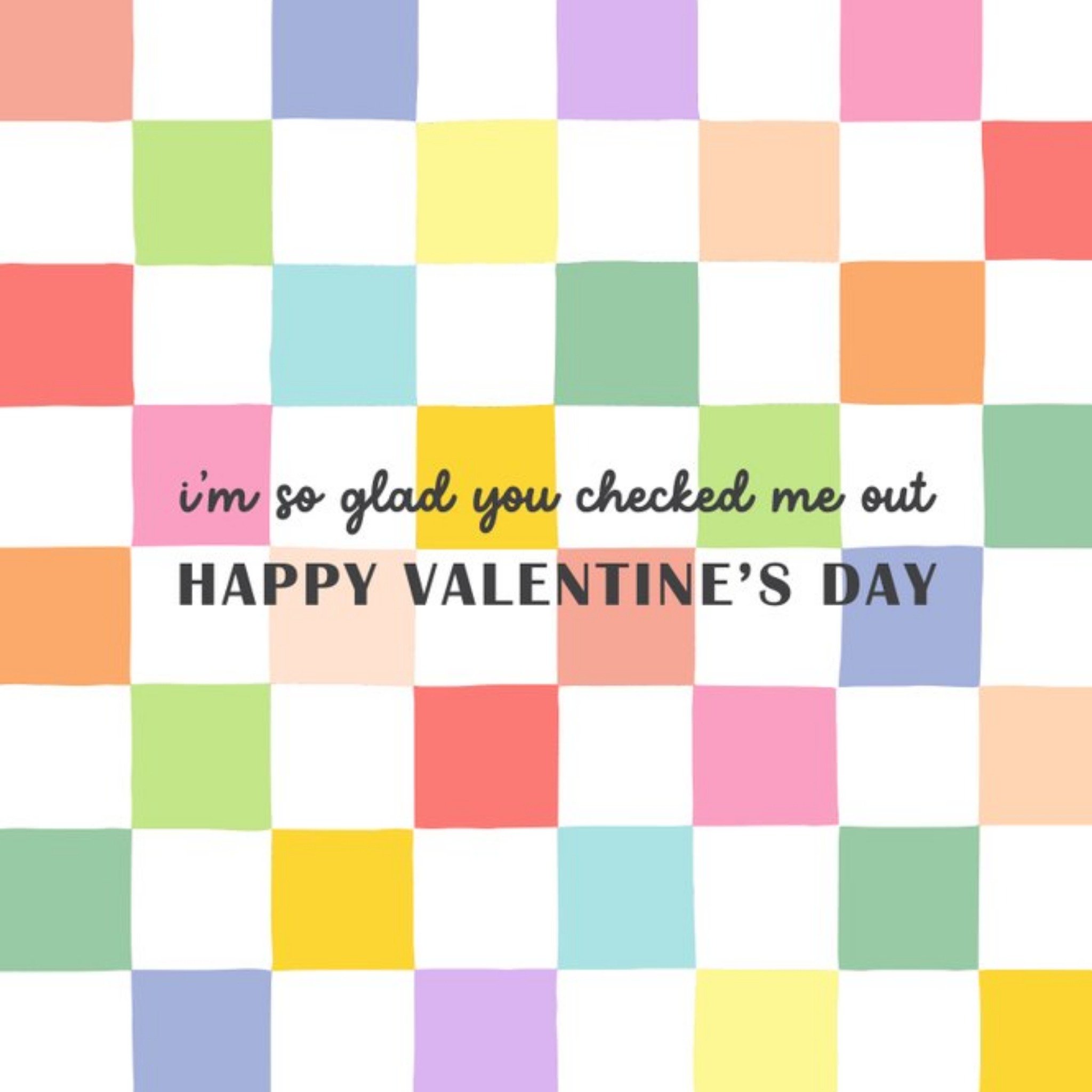 Brook Gossen Colourful Valentines Day Card, Square