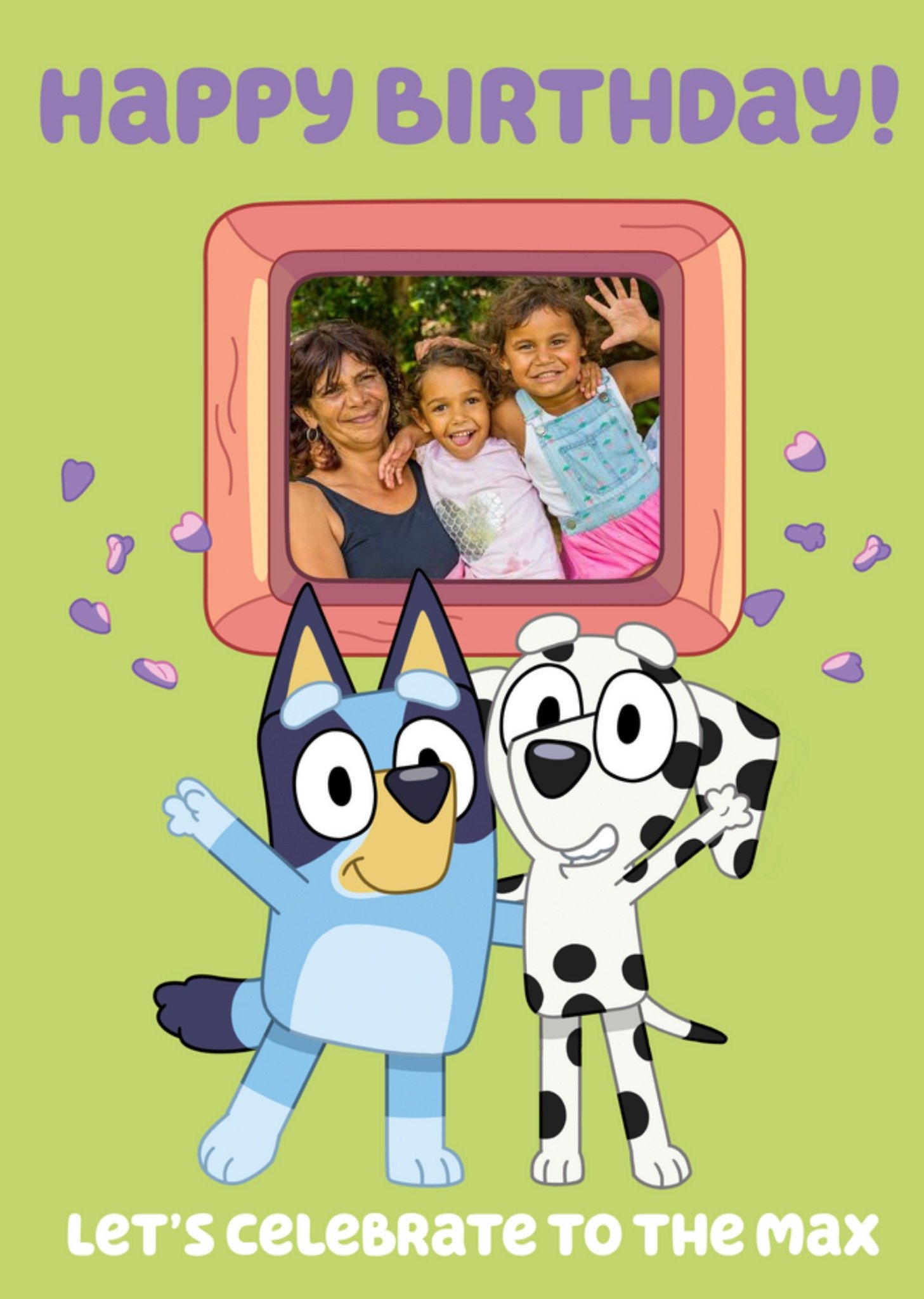 Bbc Bluey And Chloe Celebrate To The Max Photo Upload Birthday Card Ecard