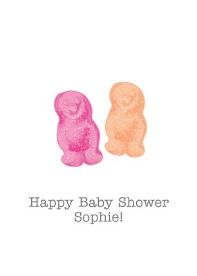 Jelly Baby Illustration Baby Shower Card