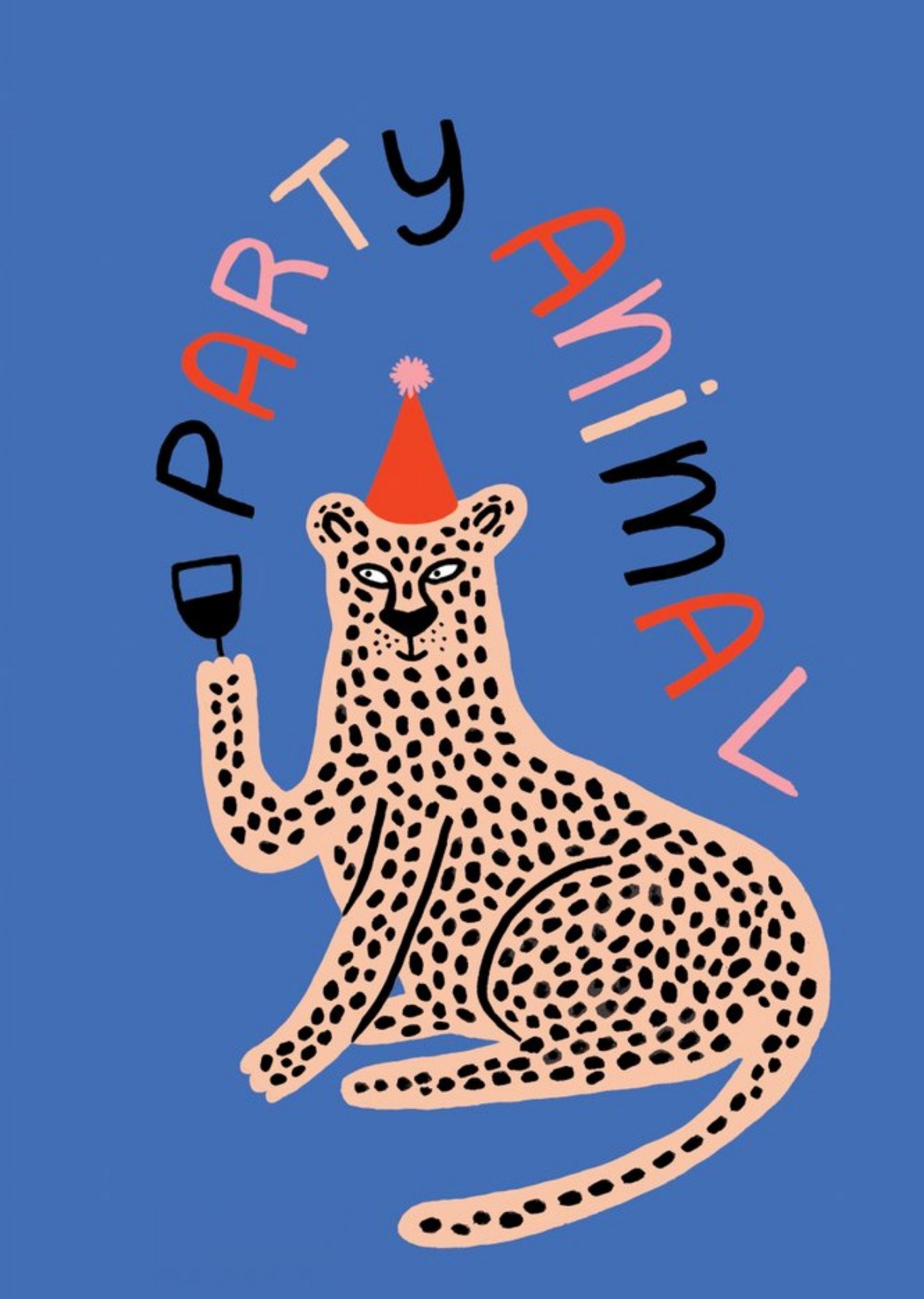 Moonpig Party Animal Tiger Card, Large