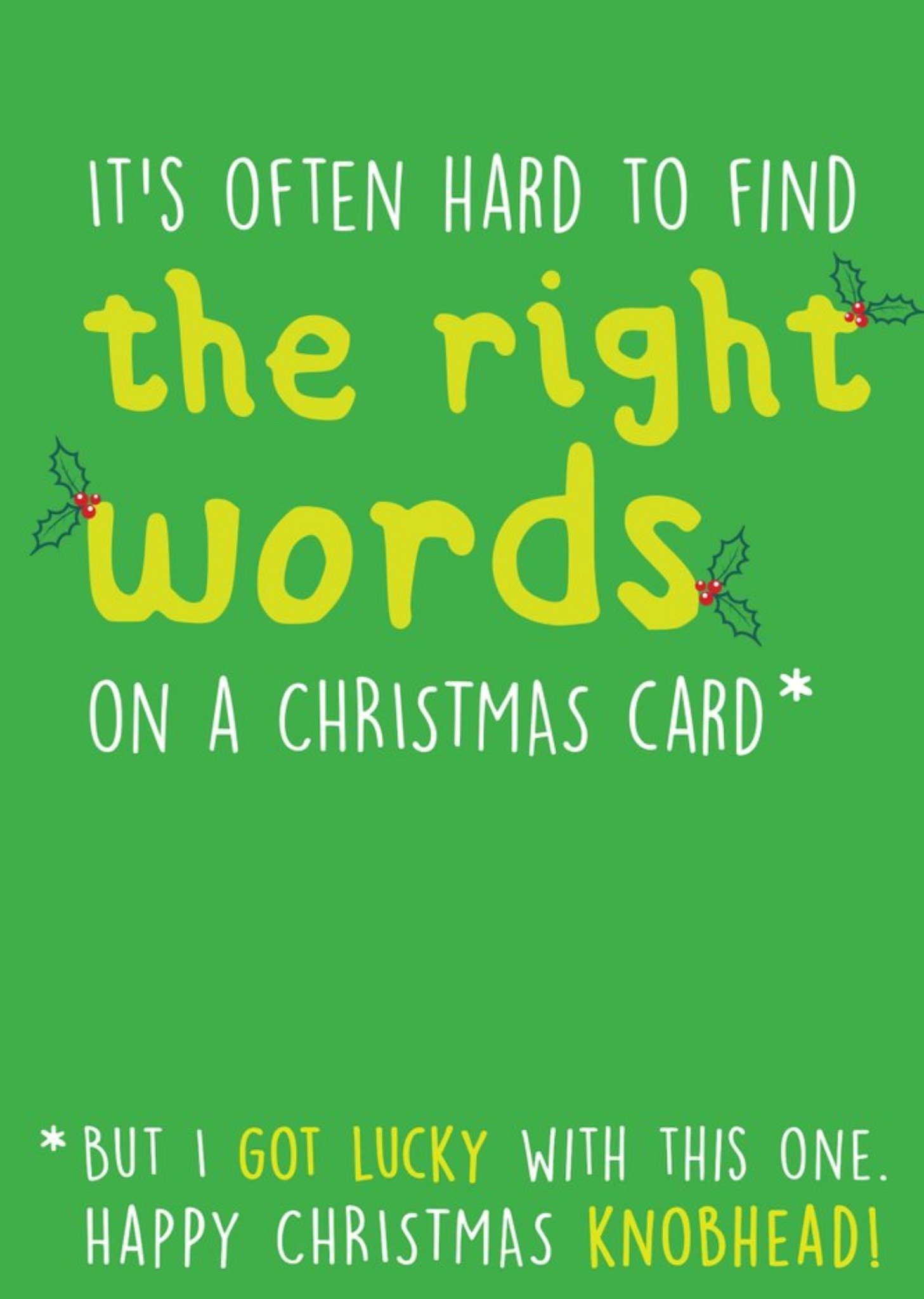Moonpig It Is Often Hard To Find The Right Words Rude Funny Christmas Card Ecard