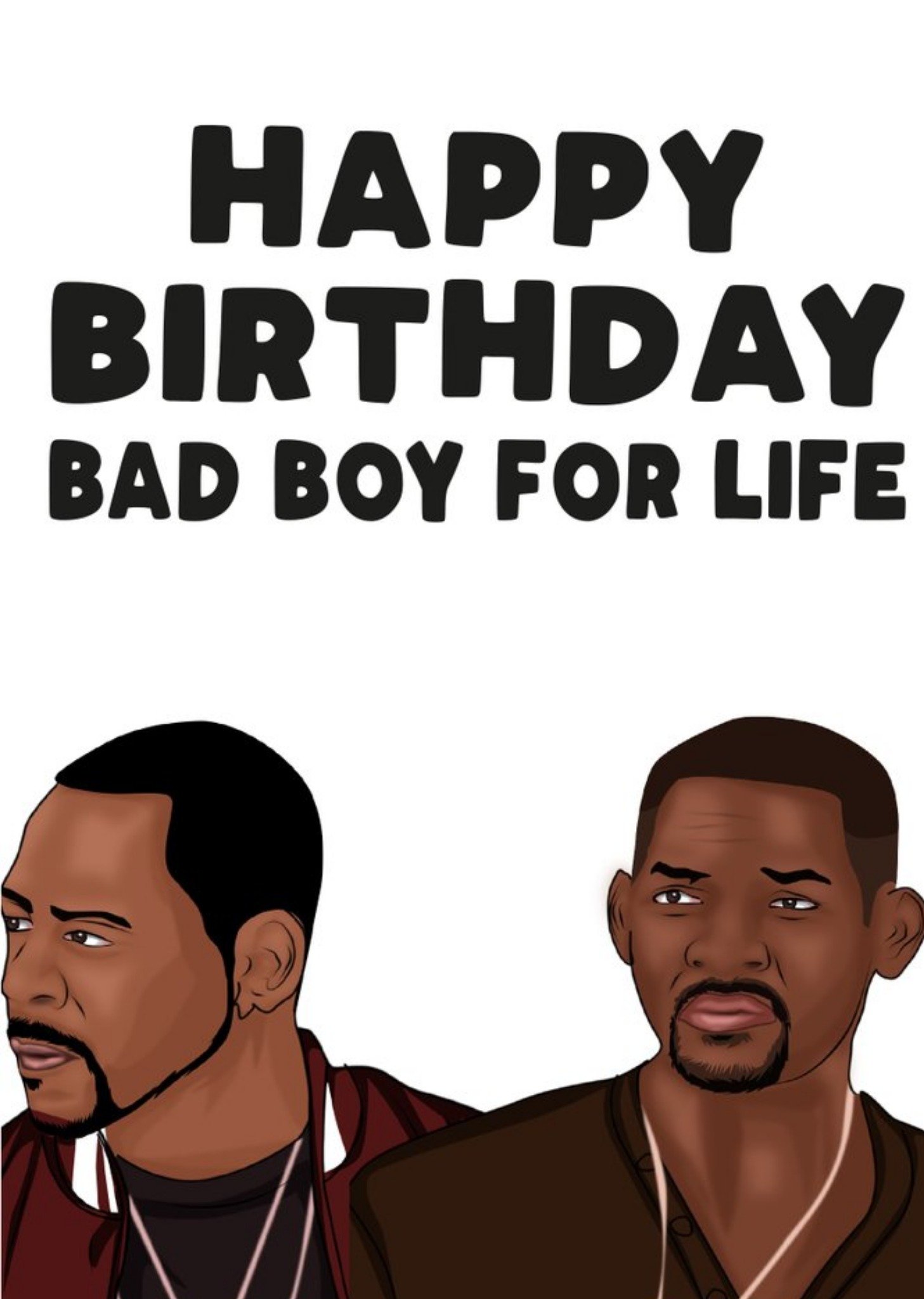 Filthy Sentiments Happy Birthday Bad Boy For Life Card, Large