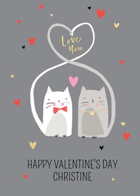 Cats In Love Valentine's Day Card