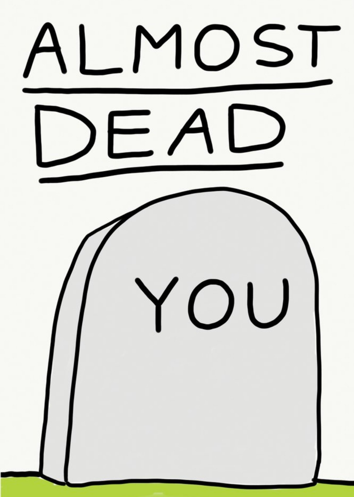 Jolly Awesome Almost Dead You Tombstone Card Ecard