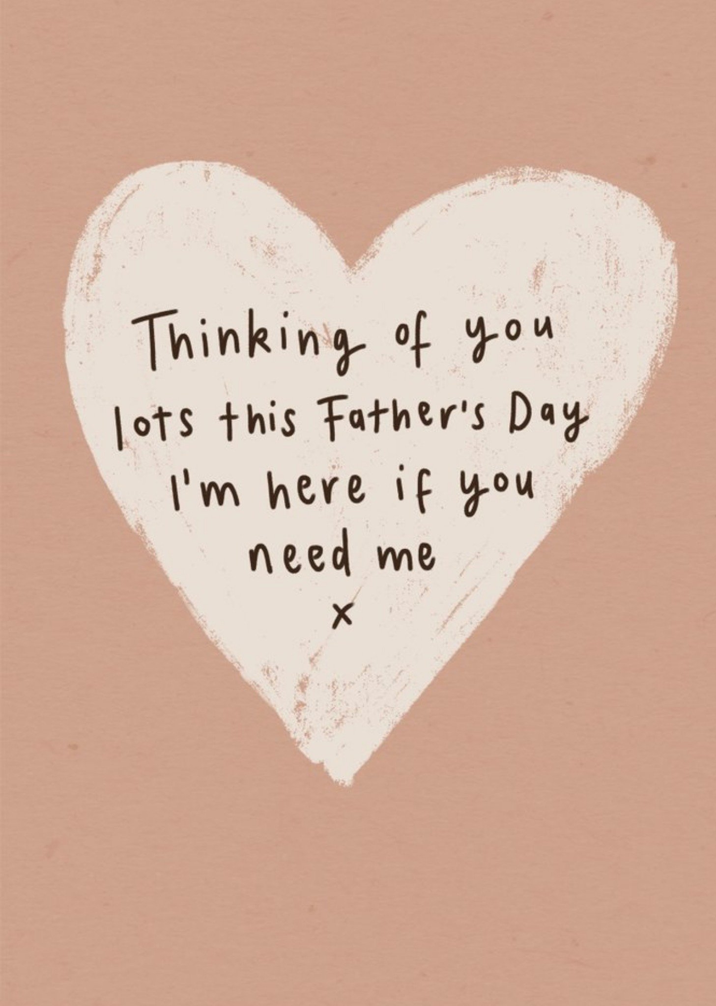 Moonpig Kinship Love Heart Father's Day Card, Large