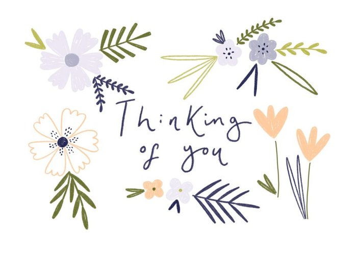Chloe Turner Floral Thinking of You Card
