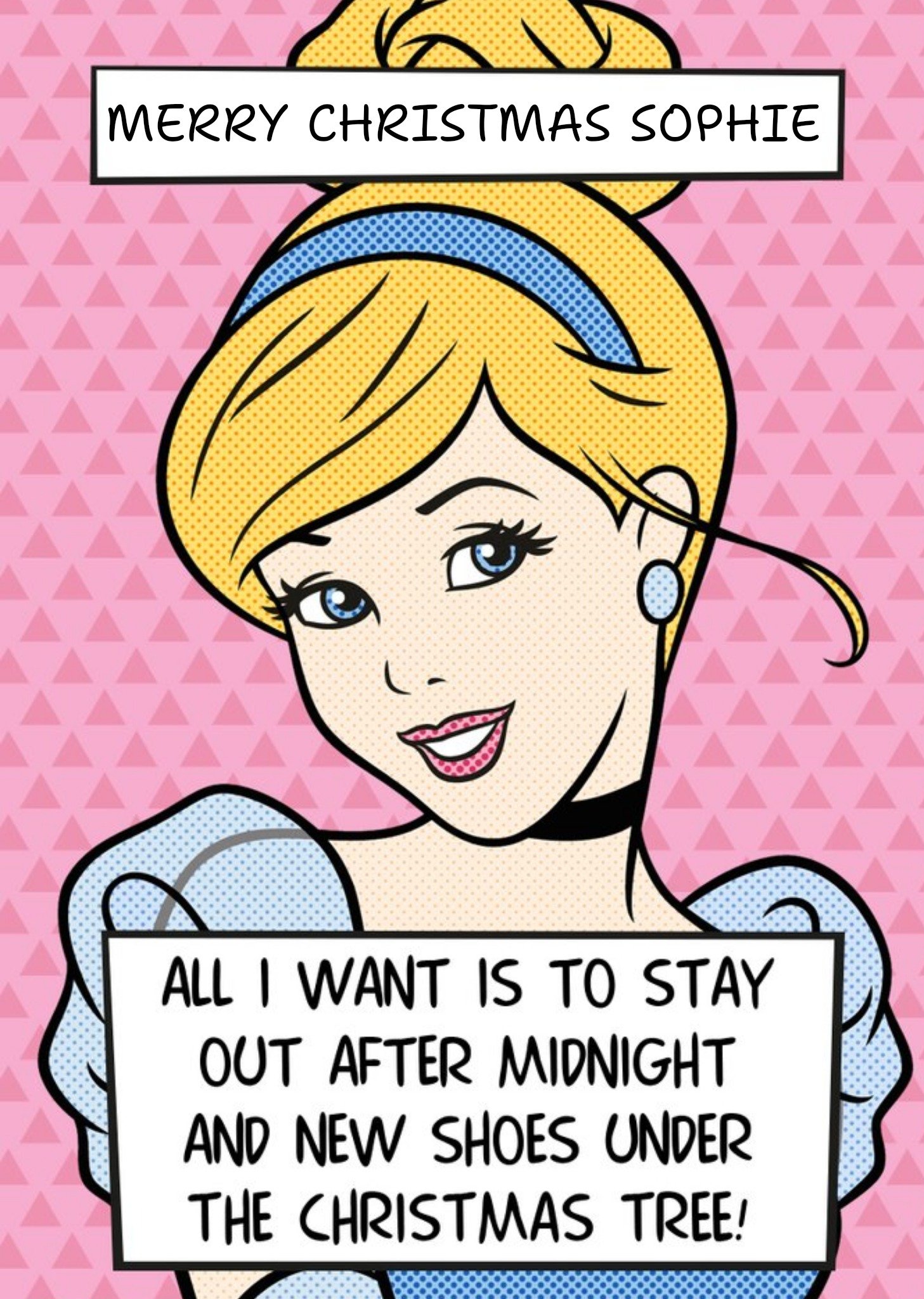 Disney Cinderella After Midnight Personalised Christmas Card Ecard