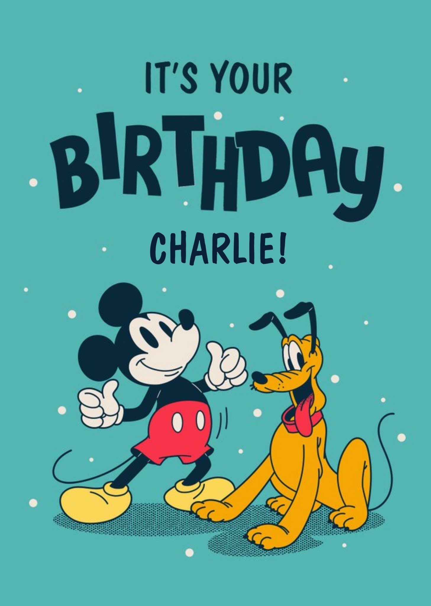 Mickey Mouse Disney Mickey And Pluto Birthday Card Ecard