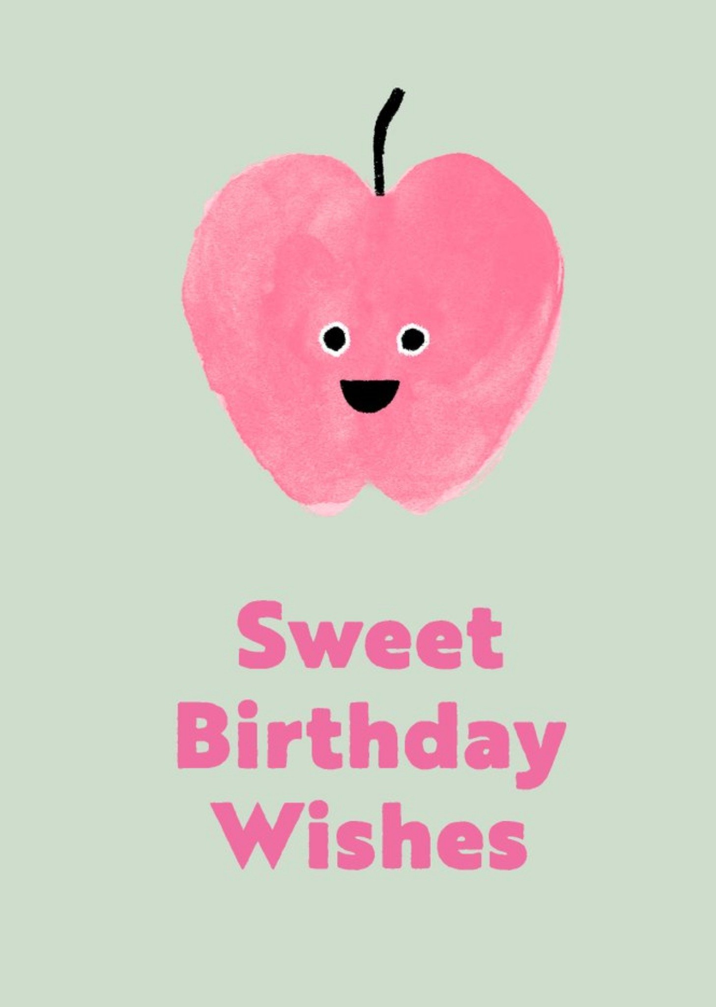 Moonpig Lab Fever Apple Sweet Birthday Card, Large