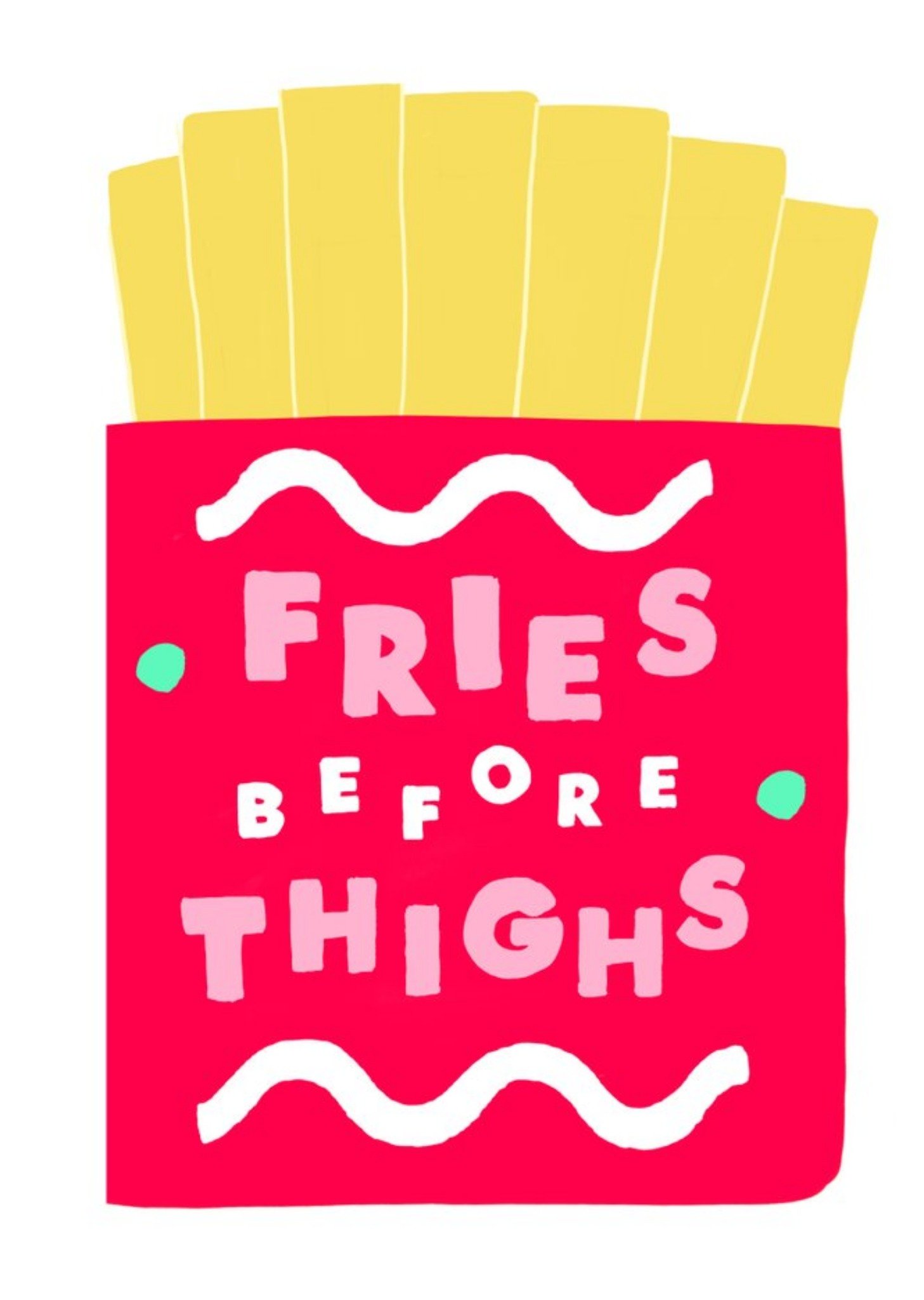 Jolly Awesome Thighs Before Fries Card, Large