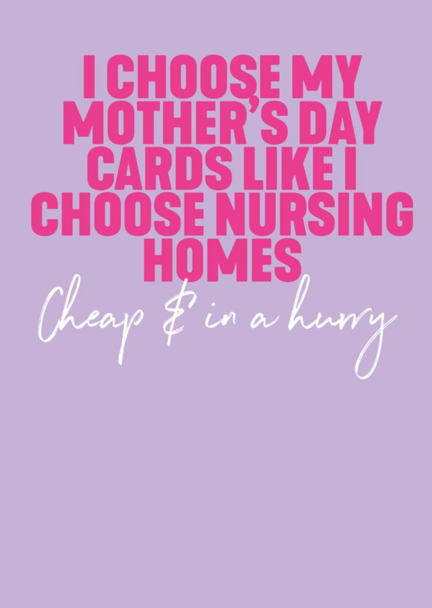 Cheap And In A Hurry Card Ecard