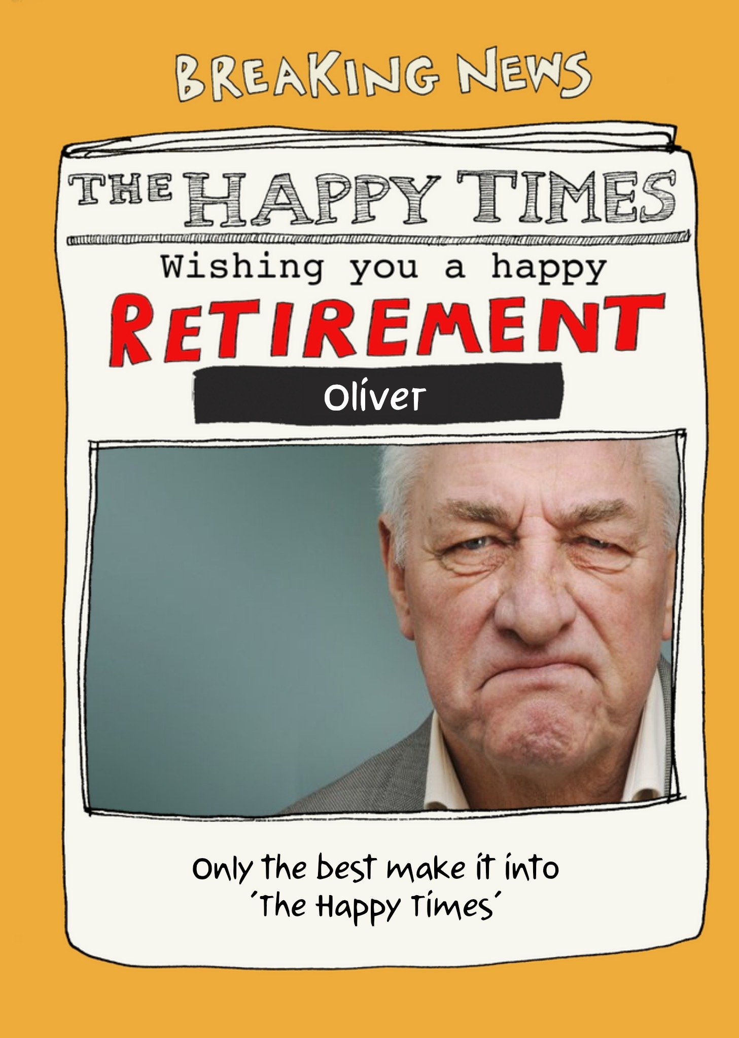 Poet And Painter - Wishing You A Happy Retirement, The Happy Times Photo Upload Card Ecard