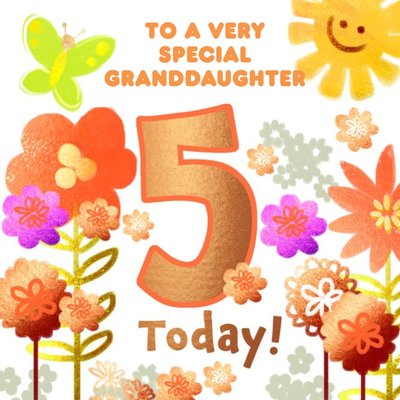 To A Very Special Granddaughter Age Birthday Card