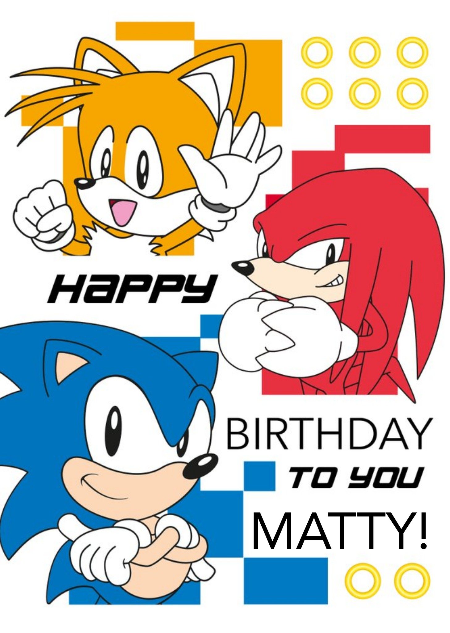 Sega Sonic Happy Birthday To You Card Ecard
