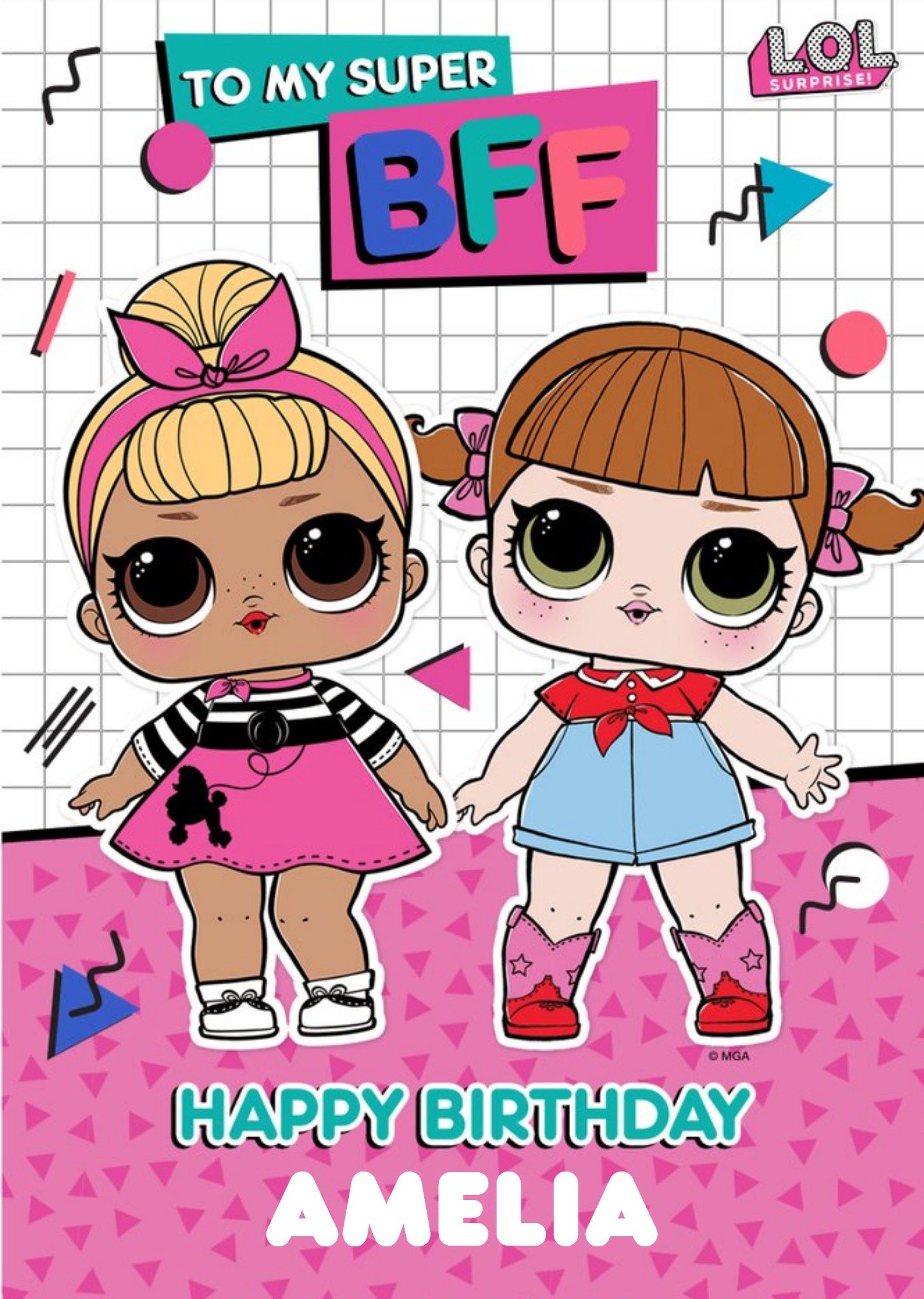 Other Lol Surprise Super Bff Birthday Card, Large