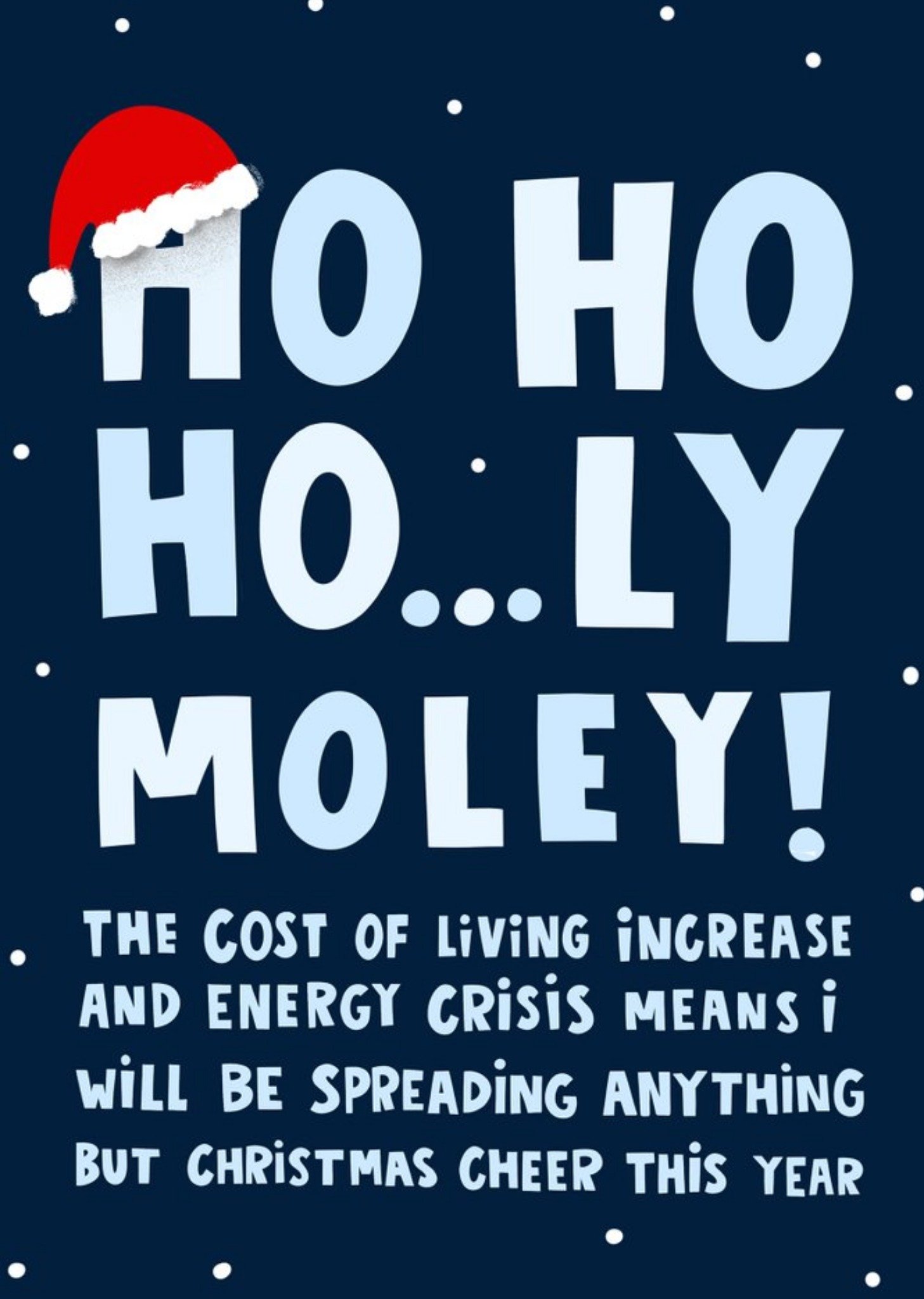 Lucy Maggie Funny Typographic Energy Crisis Christmas Card Ecard