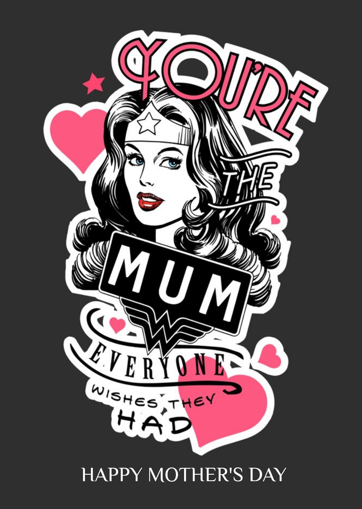 Marvel Wonder Woman You're The Mum Everyone Wishes They Had Card, Large