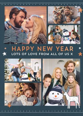 Happy New Year Photo Upload Card