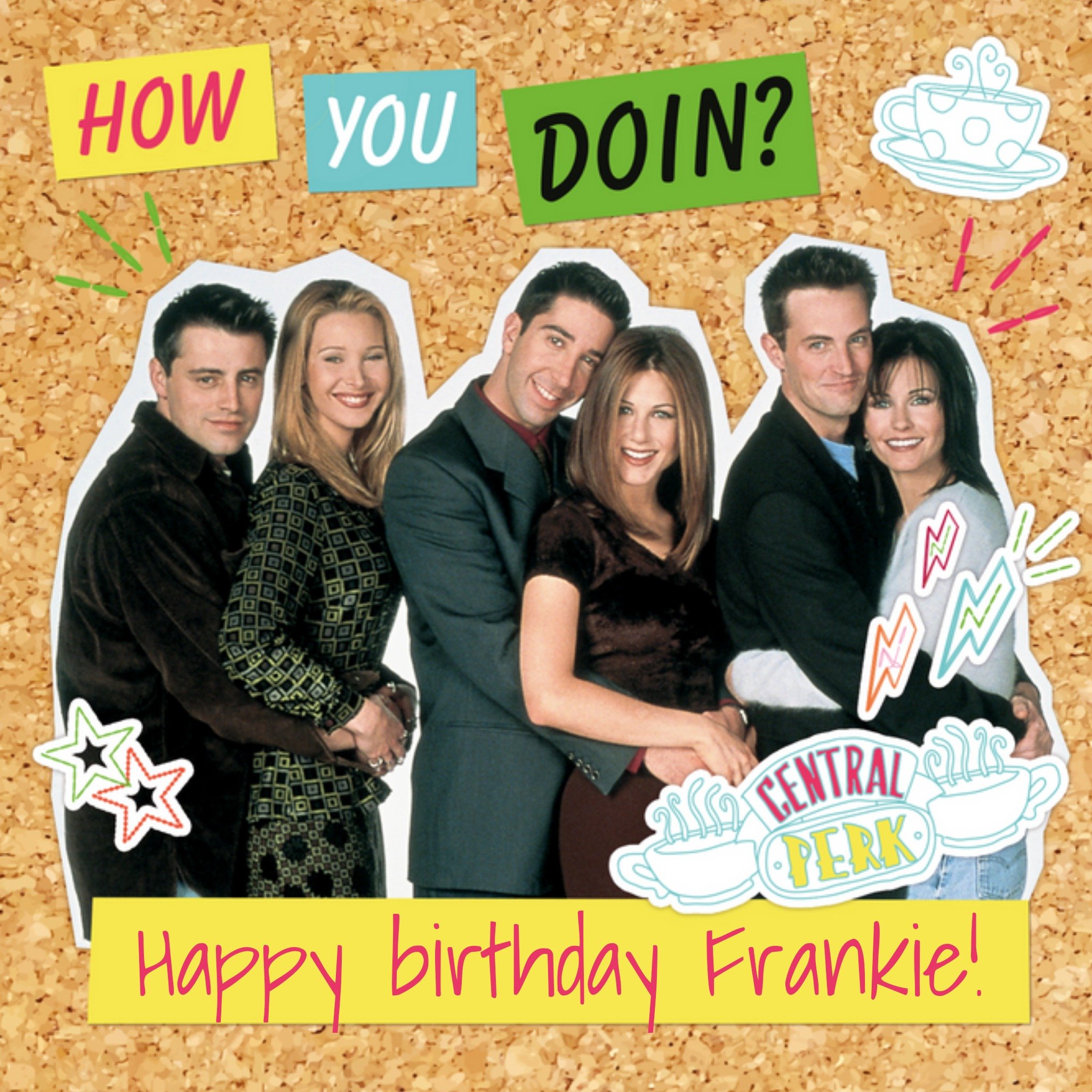 Friends (Tv Show) Friends Tv How You Doing Birthday Card, Large
