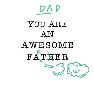Funny Father's Day card - Farting