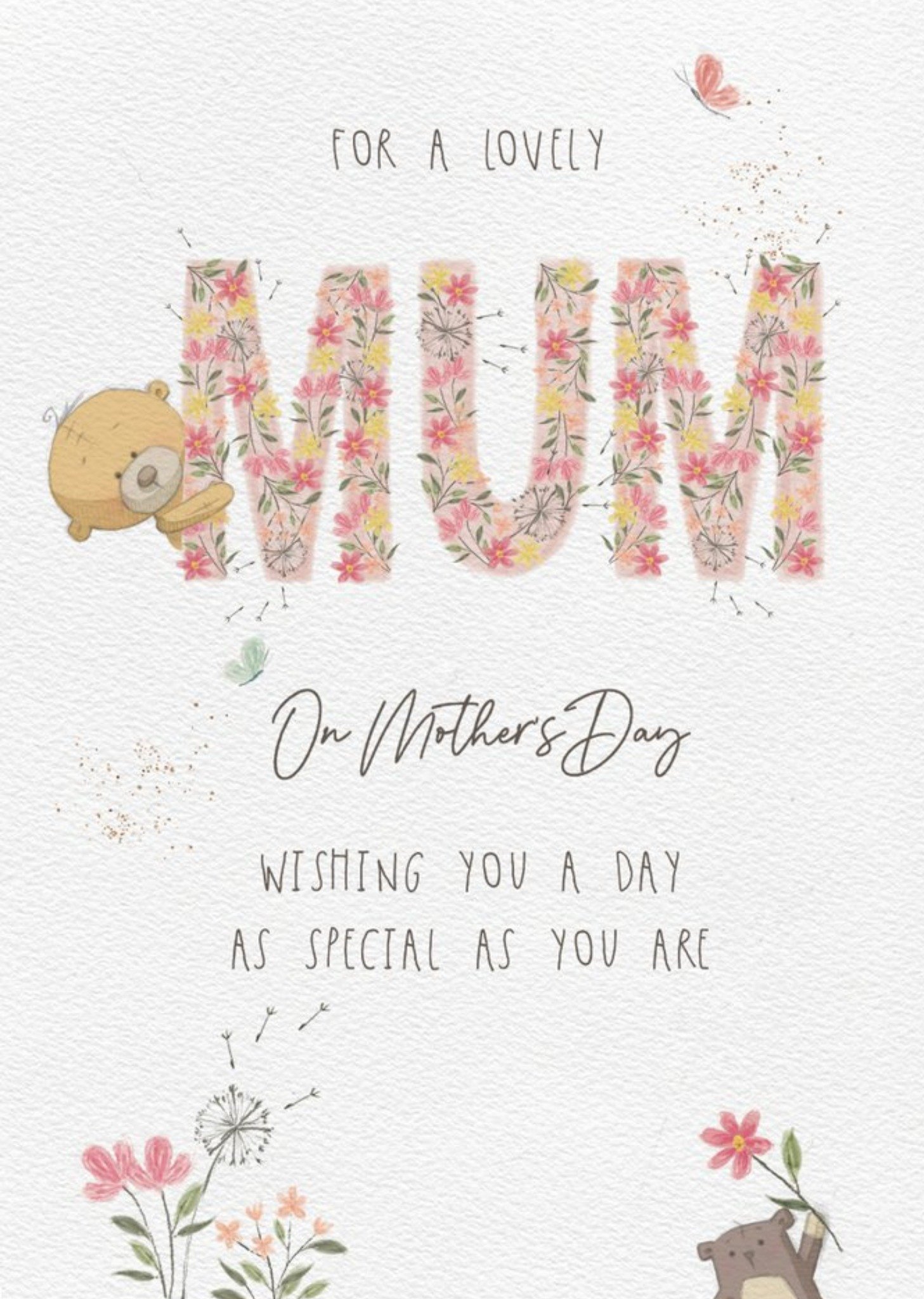 Cute Uddle For My Lovely Mum Mother's Day Card Ecard