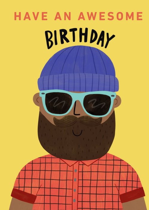 Yay Today Illustrated Have An Awesome Birthday Card