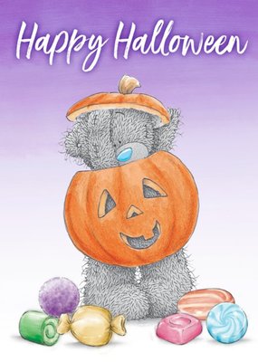 Tatty Teddy Pumpkin Halloween Card
