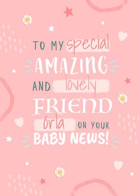 Hooray For Today Baby News Friend Card