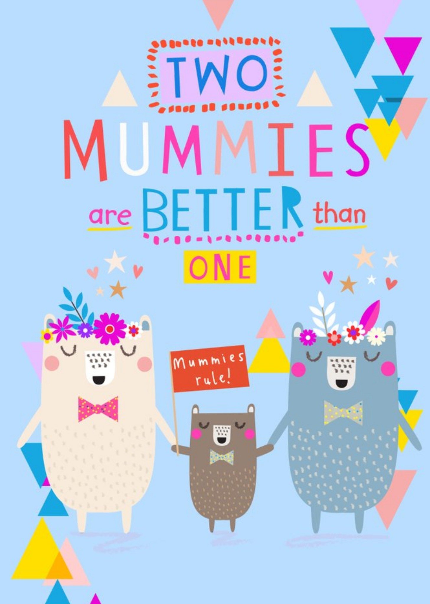 Moonpig Two Mummies Are Better Than One Happy Mother's Day Card Ecard