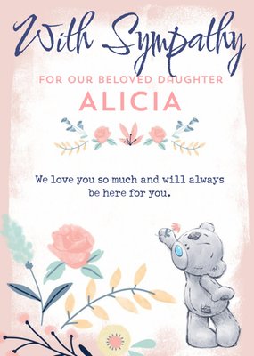 Me To You Tatty Teddy Daughter Sympathy Card