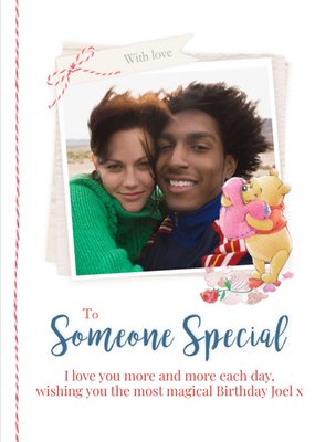 Disney Winnie the Pooh To Someone Special - Photo Card