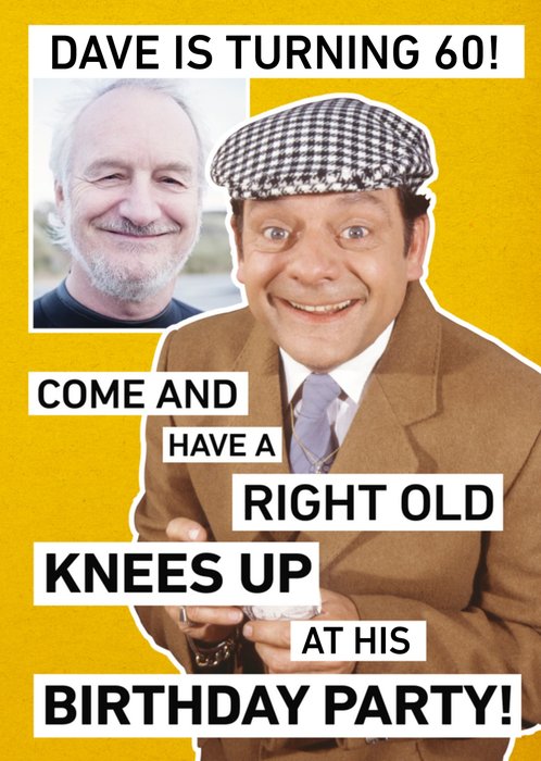 Only Fools And Horses Photo Upload Birthday Party Invitation