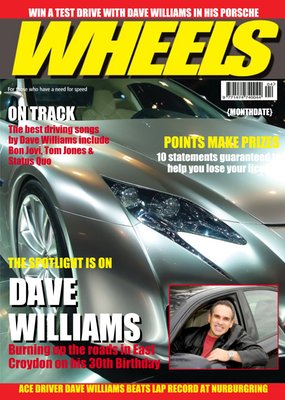 Wheels Magazine Personalised Photo Card