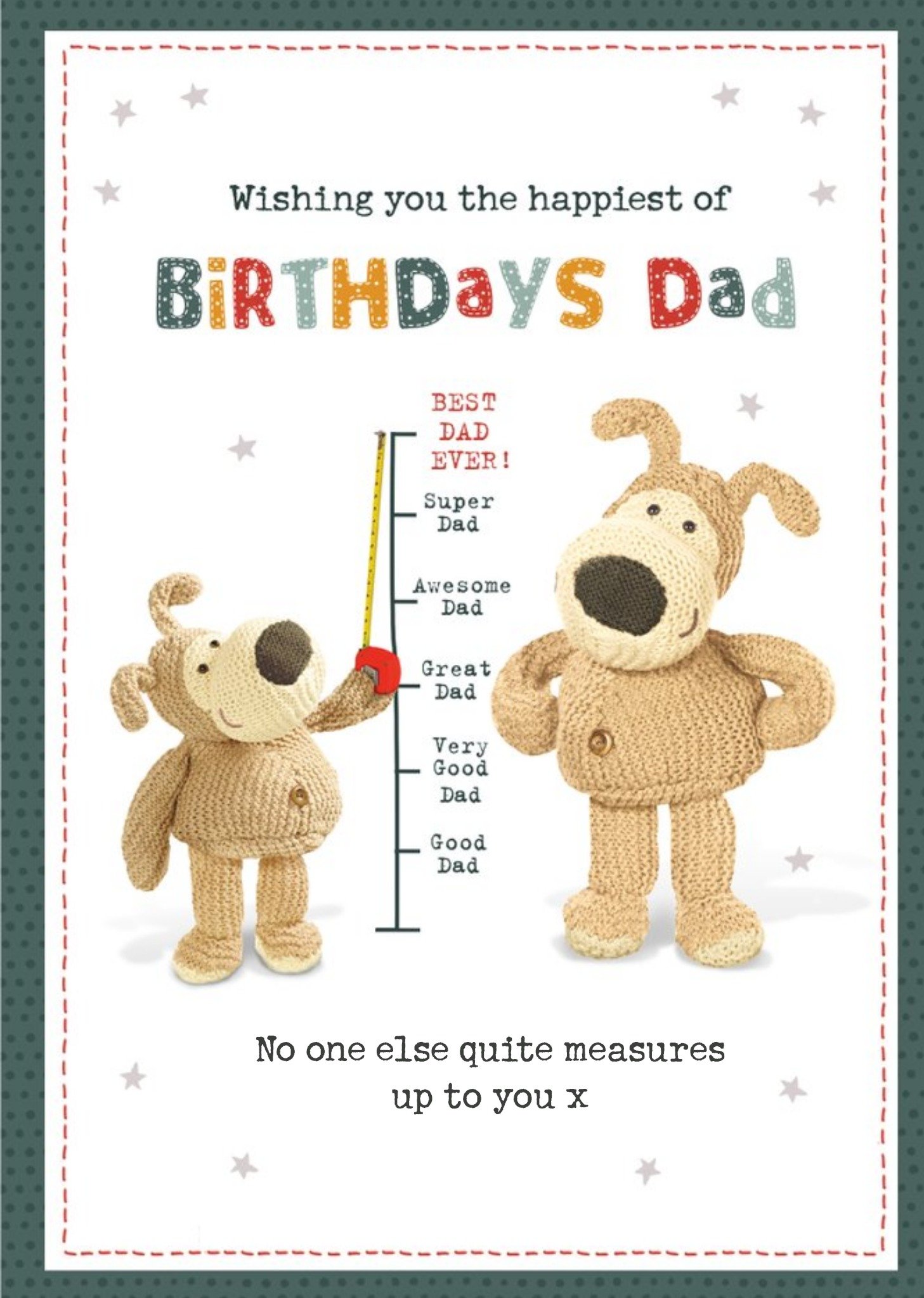 Boofle Wishing You The Happiest Of Birthdays Dad Birthday Card, Large