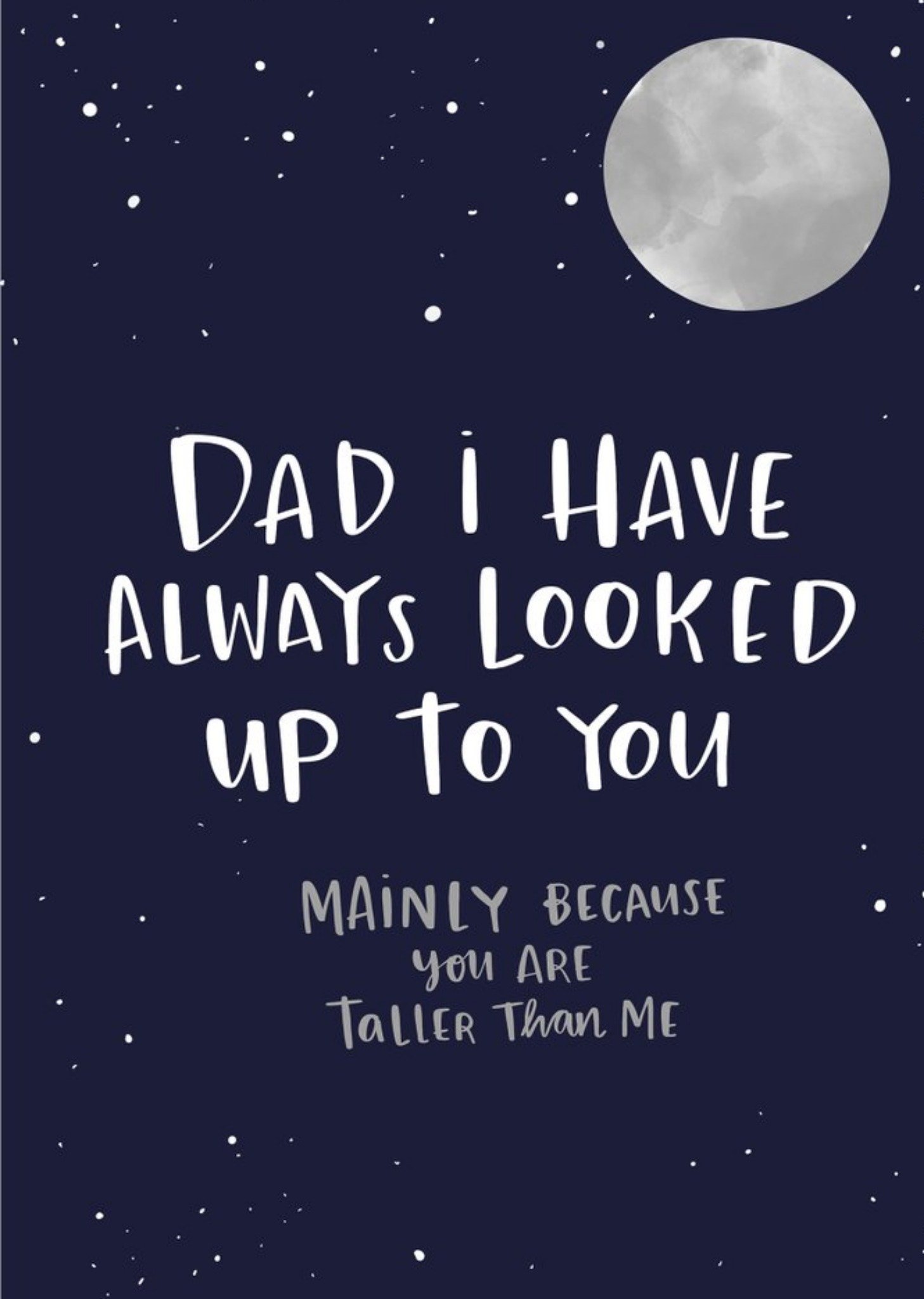 Lucy Maggie Looked Up To You Funny Father's Day Card Ecard