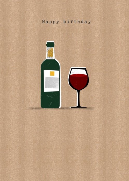Idrew Wine Alcohol Birthday Card