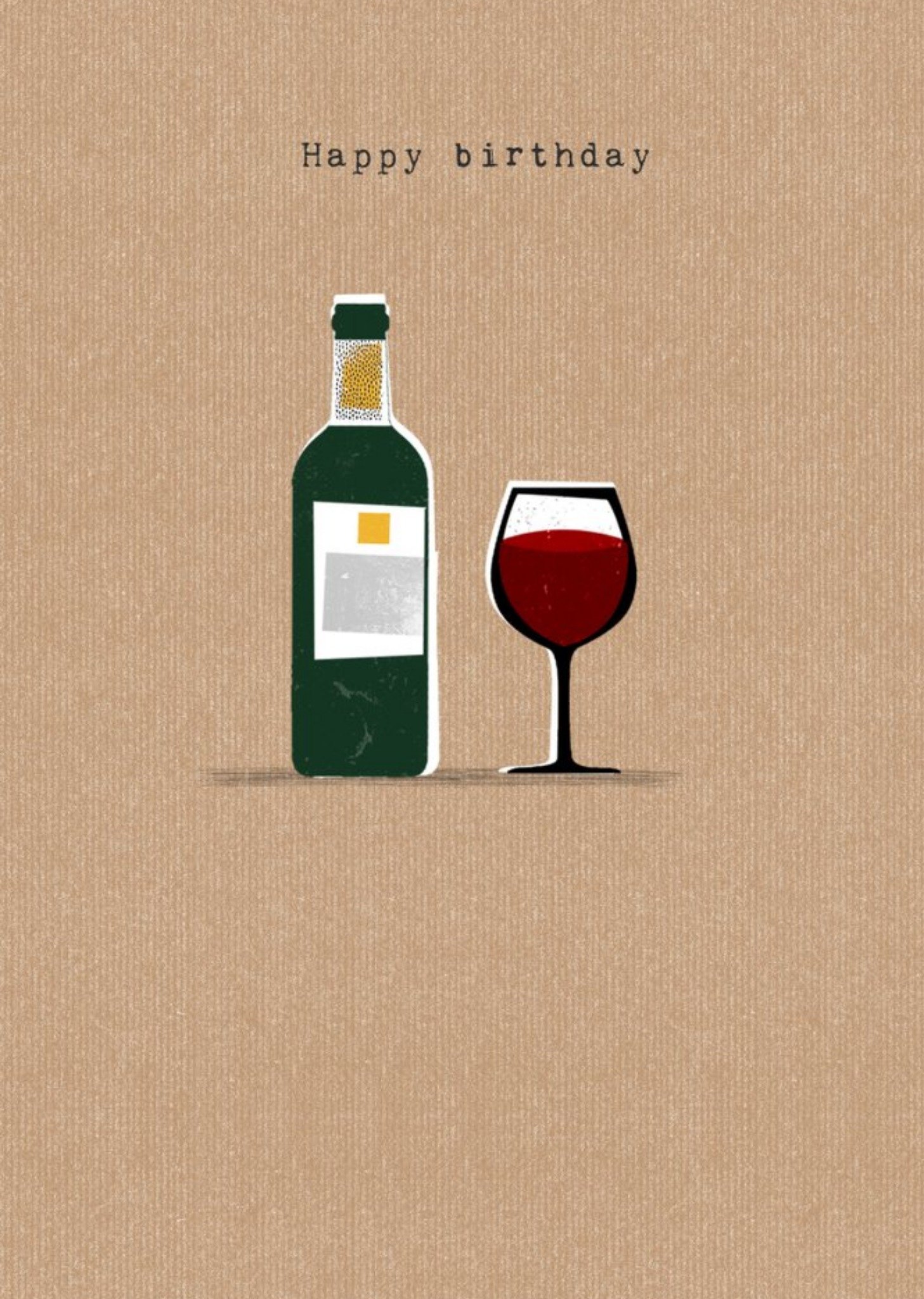 Moonpig Idrew Wine Alcohol Birthday Card, Large