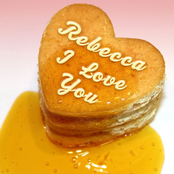 Stack Of Pancakes And Syrup Personalised Text Card