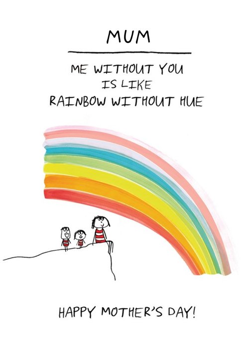 Mother's Day Card - rainbow