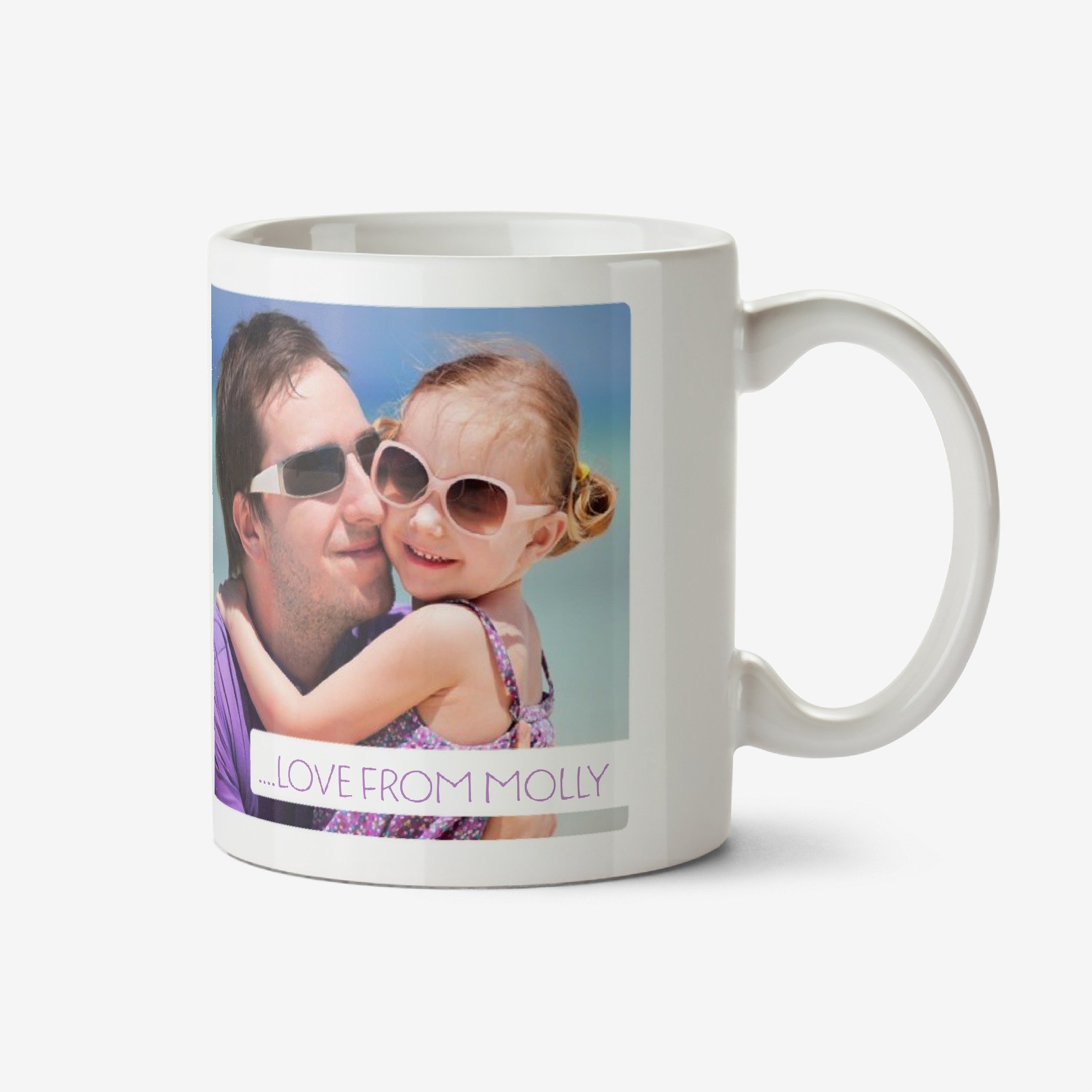 Image Duo Photo Upload And Personalised Text Mug Ceramic Mug